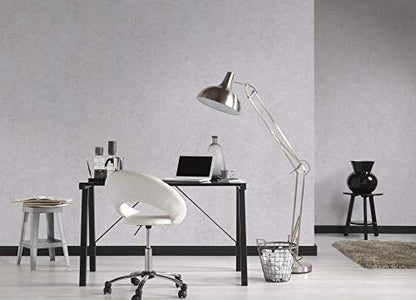 A.S. Création Plain Wallpaper Elements Non-Woven 10.05 m x 0.53 m Grey Made in Germany 369114 36911-4 - color: Blue Grey