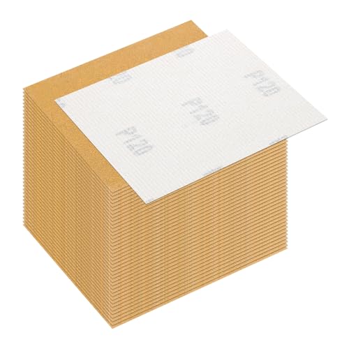 40 Pcs 120 Grit Sandpaper 4.5x5.5 Inch Sand Paper Alumina Abrasive - size: 4.5 x 5.5 Inch(120 Grit)