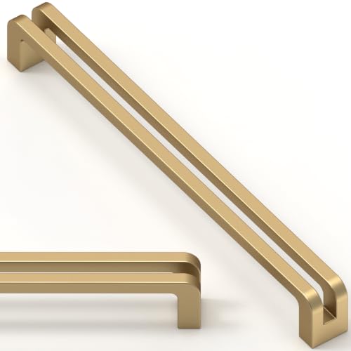10 Pack Champagne Bronze Cabinet Pulls 5 Inch(128mm) Honey Bronze Kitchen Cupboard Handles Solid Heavy Duty Zinc Alloy Drawer Pulls - color: Champagne Bronze, size: 5" Hole Center