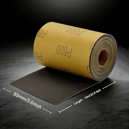 MAXMAN 1200Grit Sandpaper Roll,Silicon Carbide,Longboard Sandpaper for Wood - style: 1200 Grit