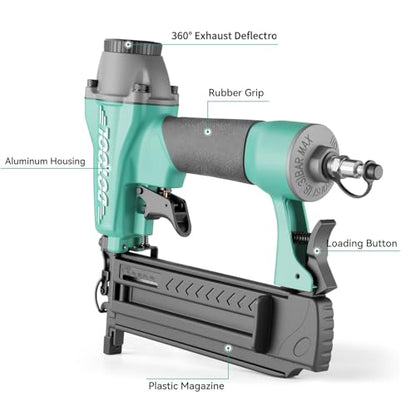 DOTOOL Pneumatic Brad Nailer 18-Gauge 3/8-Inch to 2-Inch