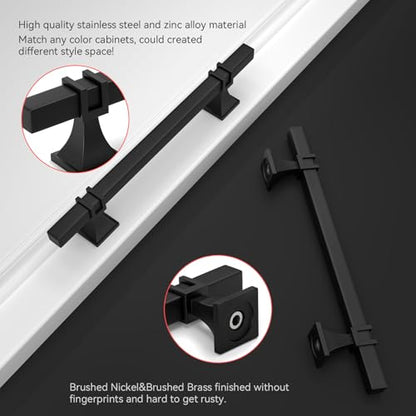 homdiy Black Cabinet Pulls 3 Inch Matte Black Cabinet Pulls 24 Pack - color: Black, size: 3 Inch(76mm) Hole Centers