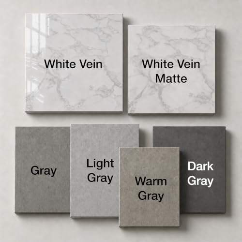 Very Berry Sticker Marble Contact Paper (Stone White Matte, 24" x 78", 2 Pack) Thick Premium Peel and Stick Countertop Wrap, Waterproof Vinyl, Renter Friendly for Kitchen Counters, Bathroom Vanities - color: White Matte, size: 24" x 78" (2-pack)