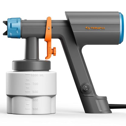 Tilswall Handheld Paint Sprayer Dreamer600 HVLP Spray Gun for Painting Blue - color: Blue