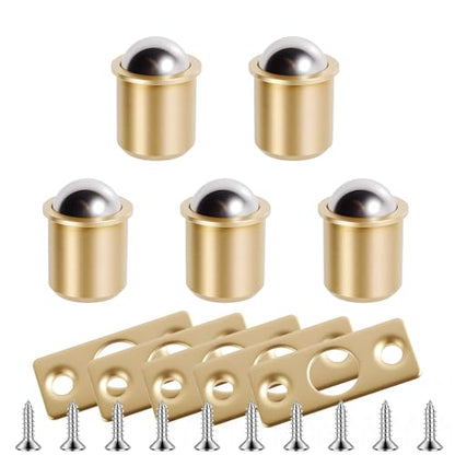 5 Pcs Brass Ball Catch Latch, 12.5x14mm Bronze Cabinet Door Catch - size: Brass 12.5x14mm