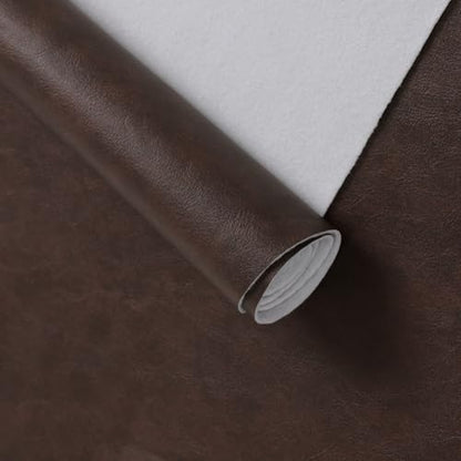 Faux Leather Vinyl Upholstery Fabric by The Yard 1.3mm Thick 55" x 180" - color: Burgundy, size: 5 Yards