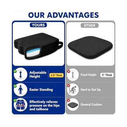 Memory Foam Seat Cushion for Long Sitting