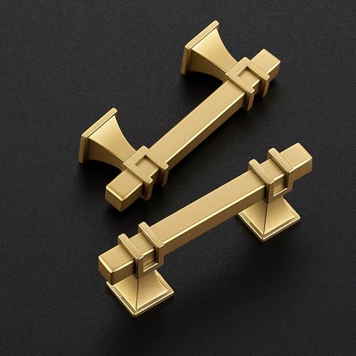 HOME EDIT Gold Pulls Cabinet Handles 2-1/2 Inch 10 Pack - color: Gold, size: 2-1/2 In Hole Center