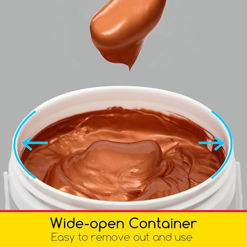 MEEDEN Metallic Copper Acrylic Paint: 1L /33.8oz Copper Paint Gloss Finish - color: Copper, size: 33.8 Fl Oz (Pack of 1)