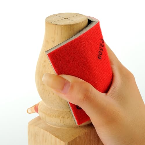 MAXMAN Sanding Sponge Set, 800-1000 Grit Foam, Wet/Dry Sandpaper for Wood - style: 800-1000 Grit