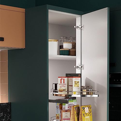 Probrico 6 Pairs（12 Pack） Kitchen Cabinet Hinges for Face Frame Cabinet, Concealed Cabinet Hinges Brushed Satin Nickel with Mounting Screws - size: 6 Pairs