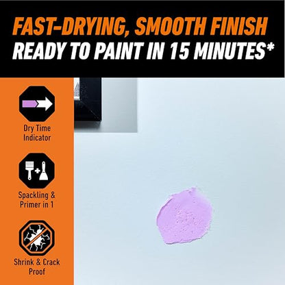 GORILLA High Performance Wall Repair, 16 oz Tub, Color Change Formula