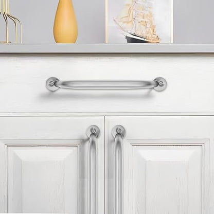 10 Pack 3-3/4 inch Hole Center Brushed Satin Nickel Cabinet Pulls - Heavy Duty Solid Drawer Hardware Handles Kitchen Vanity Bathroom Handles - color: Brushed Nickel, size: 3-3/4"(96mm) Hole Center