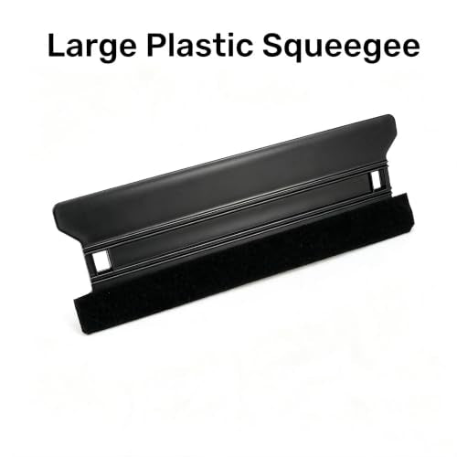 CARTINTS Plastic Squeegee Kit for Vinyl Wrap Window Tint Wallpaper Tools, 8.3IN+4IN Felt Squeegee and Precision Art Knife & 5Pcs Blades Replacement - color: Black