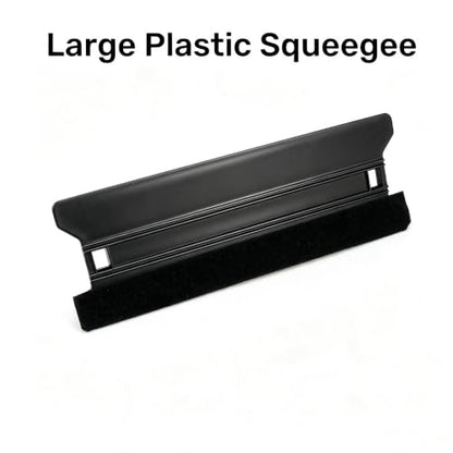 CARTINTS Plastic Squeegee Kit for Vinyl Wrap Window Tint Wallpaper Tools, 8.3IN+4IN Felt Squeegee and Precision Art Knife & 5Pcs Blades Replacement - color: Black