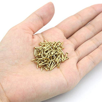 newlng 500pcs Small Nail Round Head Tiny Nails String Art Nails Hand-Made Hardware Accessories Fasteners 1 X 10mm/0.04"X0.4"(DXL) Gold - color: Golden1*10mm