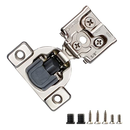 50 Pcs 5/8" Overlay Soft Close Cabinet Hinges 105° 3D Adjustable - size: 5/8"