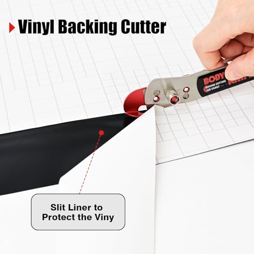 NEWISHTOOL Vinyl Backing Cutter Bodyguard Knife Back Paper Slitter Tool