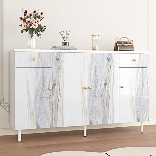 Luxury White Marble Contact Paper Peel and Stick for Countertops