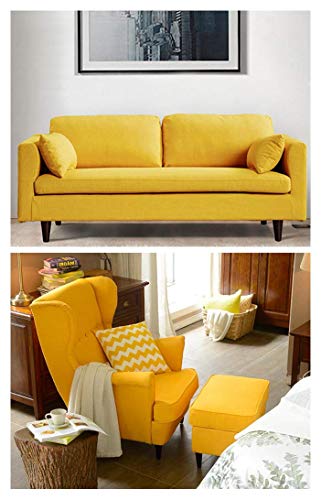 WEICHUAN 6 Inch Wood Replacement Furniture Sofa Couch Legs Set of 4 - size: 6"