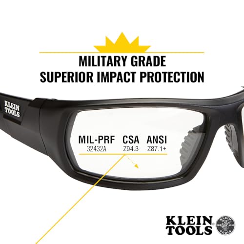 KLEIN TOOLS Full Frame Professional Safety Glasses, Polarized Lens - size: Polarized