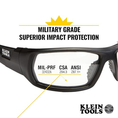 KLEIN TOOLS Full Frame Professional Safety Glasses, Polarized Lens - size: Polarized