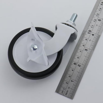 Semetall 3-inch Swivel Casters with PP Silent Wheels,4 Pack - style: A-300