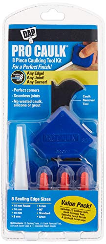 DAP 7079809125 Procaulk 8 Piece Tool Kit Raw Building Material, Blue