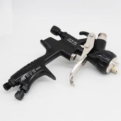 HVLP Air Spray Gun with 1.3/1.7 mm Nozzles, Gravity Feed Spray Paint Gun with 400/600ml Cup, Professional Automotive Spray Gun Kit, Spray for Car Paint, Furniture, Primers, Varnishes and Top Coats