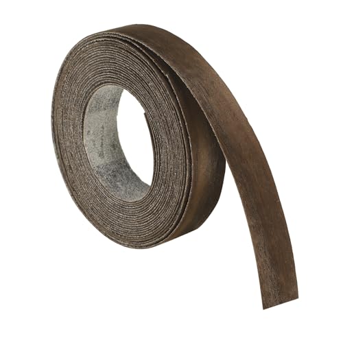 uxcell 5/8 Inch x 13ft Wood Veneer Edge Banding, Pre-Glued Flexible Eucalyptus Edging Strips, Iron on with Hot Melt Adhesive Wood Tape for Cabinet Repair and Furniture Restoration - size: 5/8 Inch x 13ft