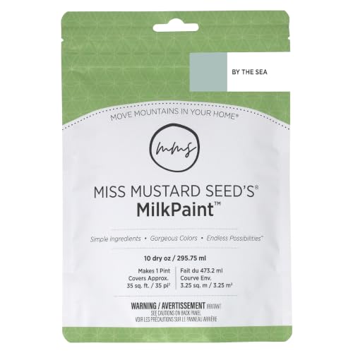 Miss Mustard Seed's Milk Paint for Furniture, Cabinets & Wood, By the Sea, Pin - color: By the Sea, size: 10 Ounce (Pack of 1)
