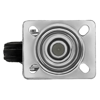 12 Pack 3" Swivel Caster Wheels Rubber Base with Top Plate & Bearing Heavy Duty (12 Pack - no Brake) - size: 3 inches - 12 pack - No Brake