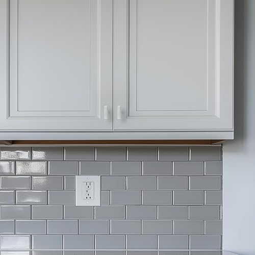 10 Pack Brushed Nickel Cabinet Knobs 2 Inch Silver Square Drawer Knobs - color: Brushed Nickel&square