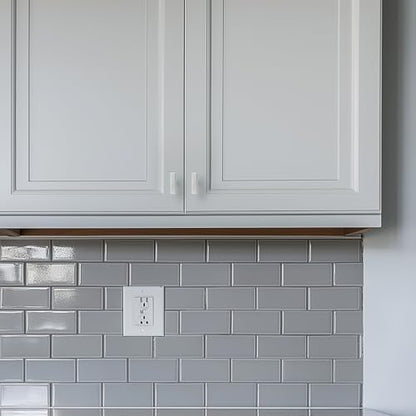 10 Pack Brushed Nickel Cabinet Knobs 2 Inch Silver Square Drawer Knobs - color: Brushed Nickel&square