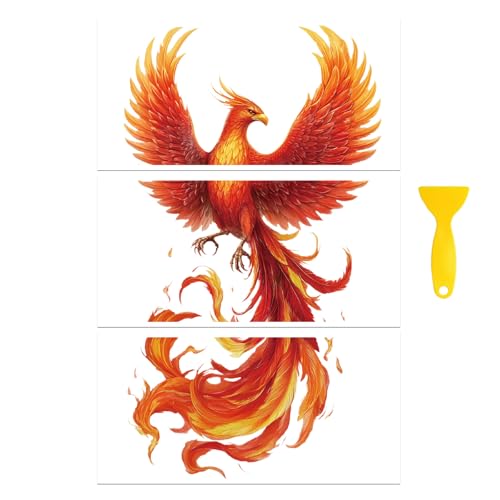 Peacoblue Phoenix Rub On Transfers for Furniture Craft 6"x12" - style: Phoenix