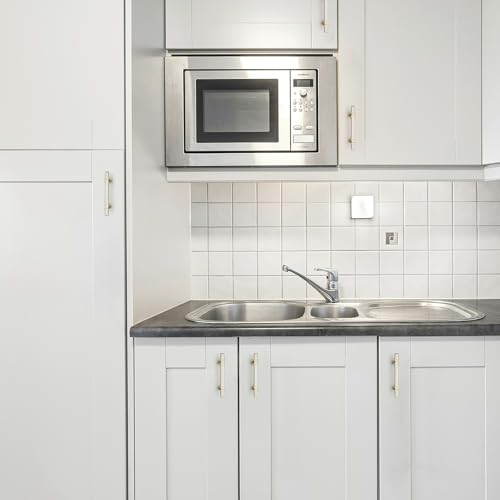 HOME EDIT 3 inch Cabinet Handles, 10 Pack Kitchen Cabinet Handles Brushed Nickel and Gold Drawer Pulls Zinc Alloy Square Bar Kitchen Pulls - color: Brushed Nickel and Gold, size: 3 Inch Hole Center