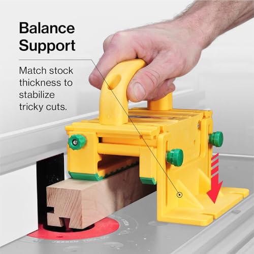 MICROJIG GRR-RIPPER GR-100 3D Table Saw Pushblock, Yellow - style: Classic