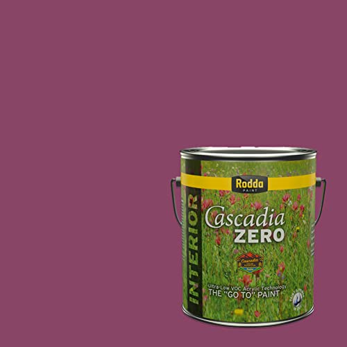 Rodda Paint CASCADIA ZERO Interior Semi-Gloss Paint & Primer in One, 1-Gallon, Berry Patch - color: Berry Patch, size: 128 Fl Oz (Pack of 1)