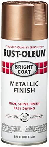 Rust-Oleum Stops Rust Bright Coat Metallic Spray Paint, Rose Gold - size: 11 Ounce (Pack of 1)