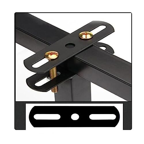 4 Set Bed Support Legs Mending Plate with Mounting Screws Bolts Hardware Flat Plate Straight Bracket Brace for Adjustable Height Bed Support Legs Bed Frame Center Support Legs Slats Reinforce