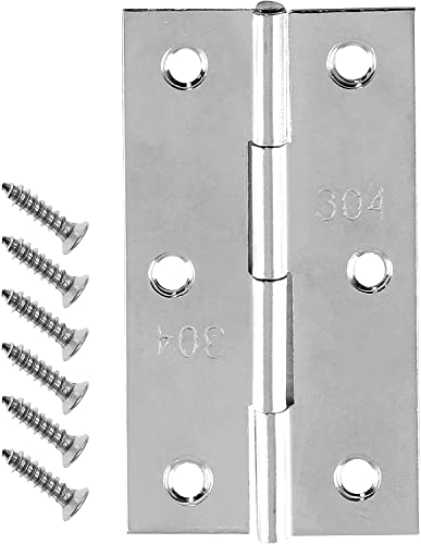 Biaungdo 3 Inch Butt Hinge, Stainless Steel Small Hinges, Pack of 10 - size: 3 Inch