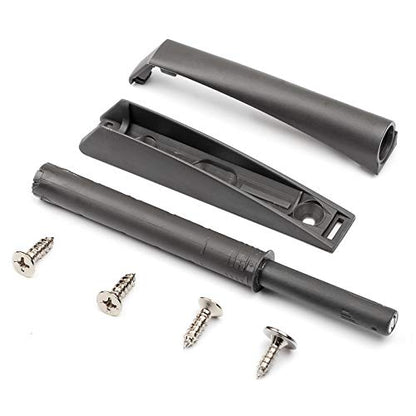 MLKING Magnetic Push Open Latches for Cabinets & Drawers - 4 Pack Dark Grey Recessed Cabinet Doors Touch Release Latches - color: dark grey 4 pack