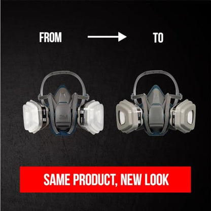 3M P95/OV Paint Project Quick Latch Reusable Respirator 6502, Medium, 1-Kit