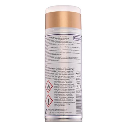 Bartoline Cast Bronze Spray Paint, 13.5 oz - Gloss Finish Metallic Paint for Metal, Wood, Plastic & Ceramics Indoor & Outdoor Decorative Use - 400 ml - size: 13.5 Ounce (Pack of 1)