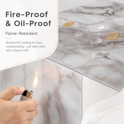 10 Pack Bathroom Wallpaper, Peel and Stick Waterproof Wall Tiles. Cracked Porcelain Texture, Ideal for Kitchen Backsplash, Living Roomand Shower Area Decor.（Not Real Tiles）