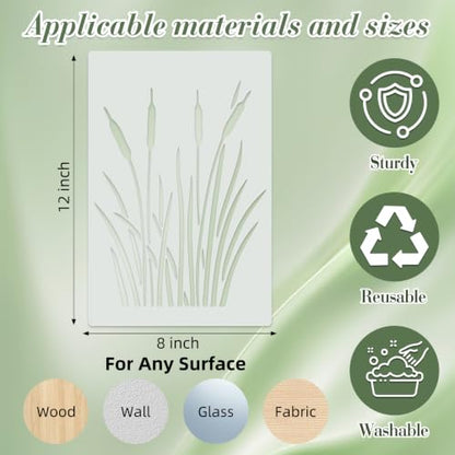 Geometric Texture Stencils for Crafts Reusable 12Pcs Stencils(12X8 Inch) - color: Texture 33