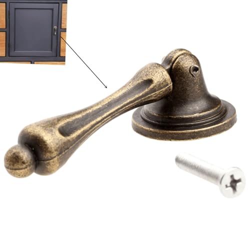 dophee 2Pcs Antique Cabinet Knobs Drop Pulls with Screws, 2.44"x 0.94" - size: 2 Pieces