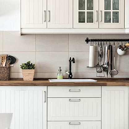 Ravinte Brushed Nickel Cabinet Handles Cabinet Pulls, 5 Inch, 10 Pack - color: Brushed Nickel, size: 5 Inch Hole Center