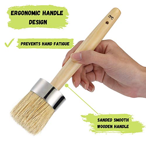 Mr. Pen Chalk & Wax Paint Brush, 2 Inch Round - size: 2 inch