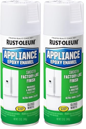 Rust-Oleum 7881830 7881-830 Appliance Epoxy, 12 Ounce , White (Pack of 2) - color: White, size: 12 Ounce (Pack of 2)
